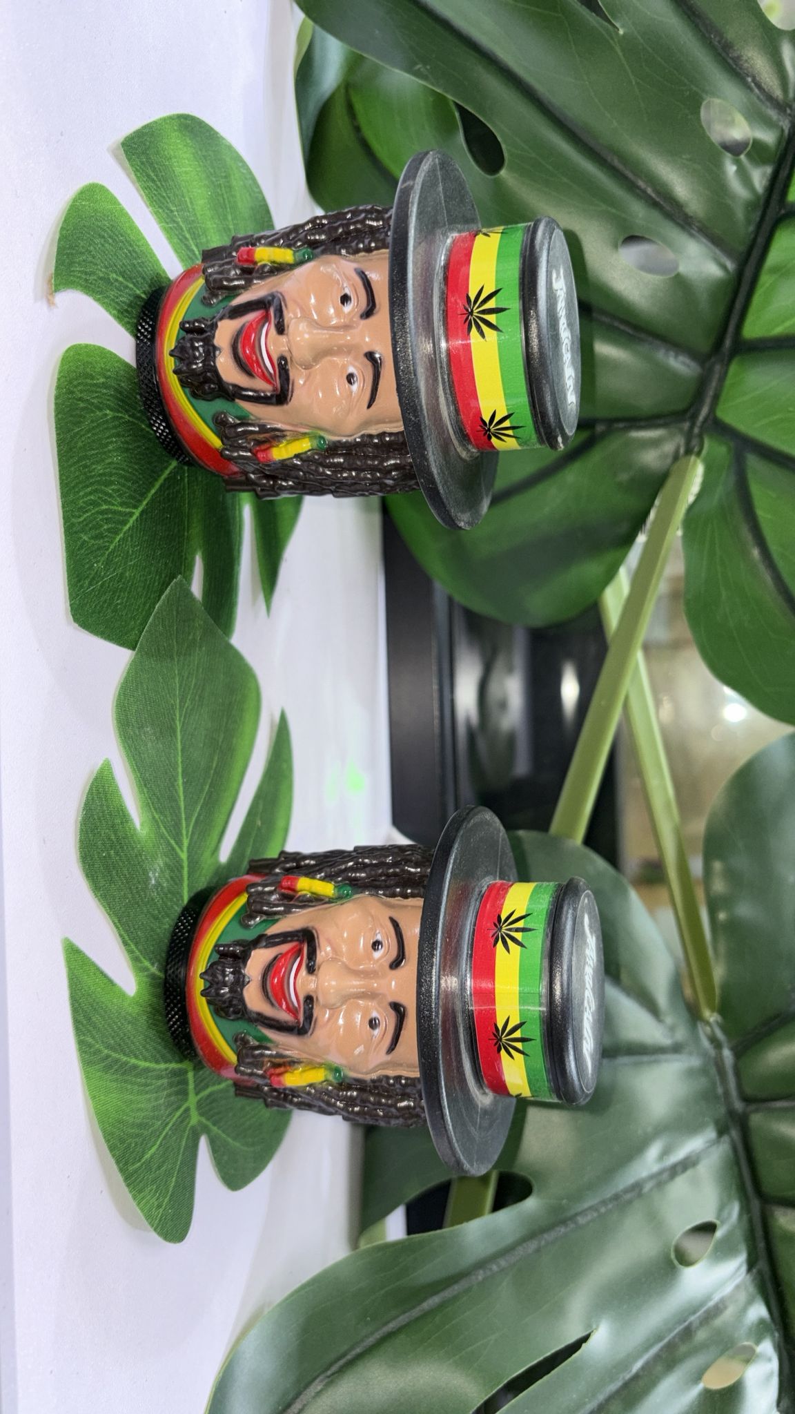 Rasta Face Herb Grinder | Novelty 2-Part