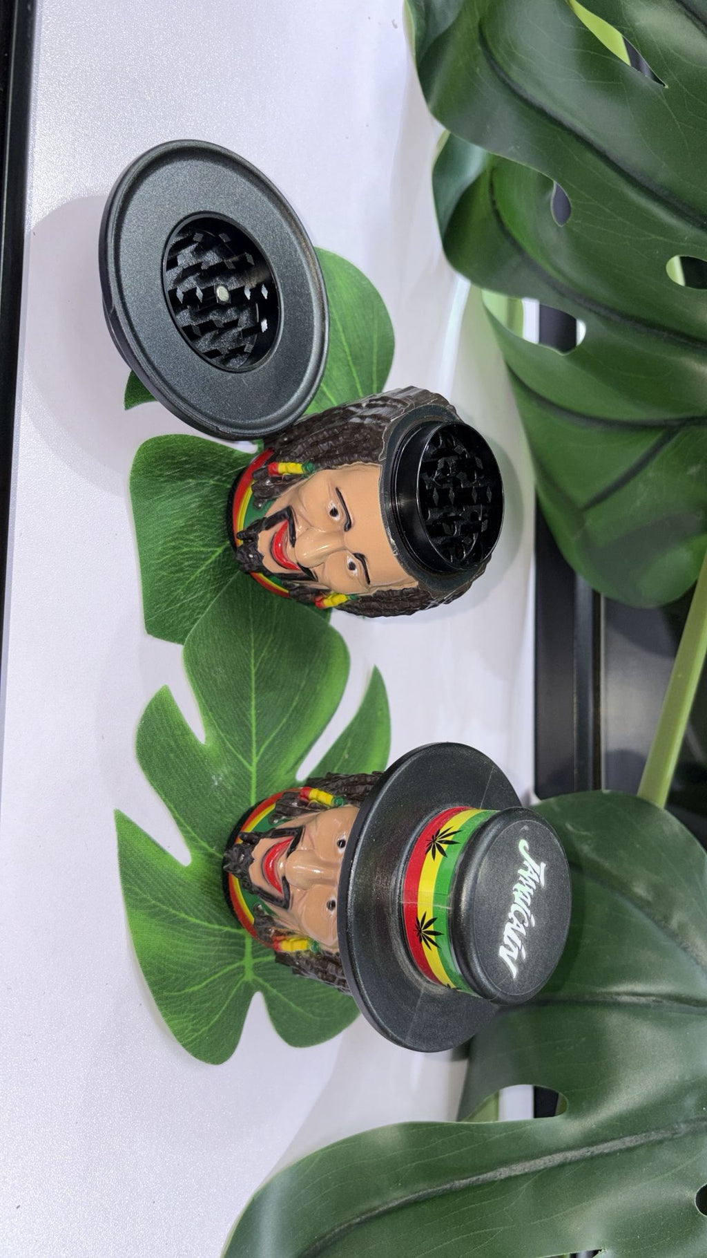 Rasta Face Herb Grinder | Novelty 2-Part