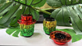 Rasta Herb Grinder | 2-Part Crystal Cut
